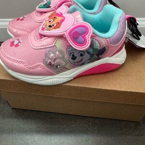 Pink Kids Shoes with Cartoon Design